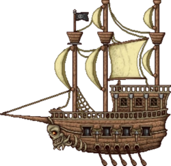 Летучий голландец в Terraria