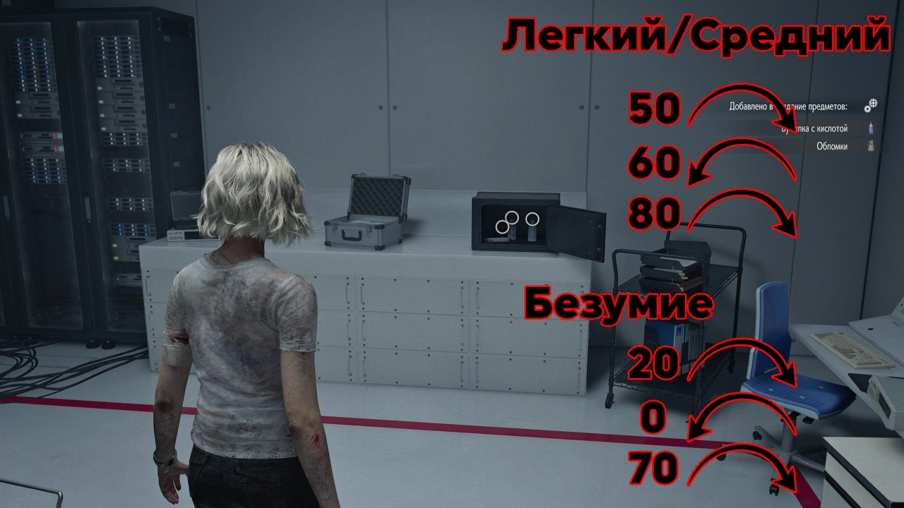 Сейф в комнате наблюдения